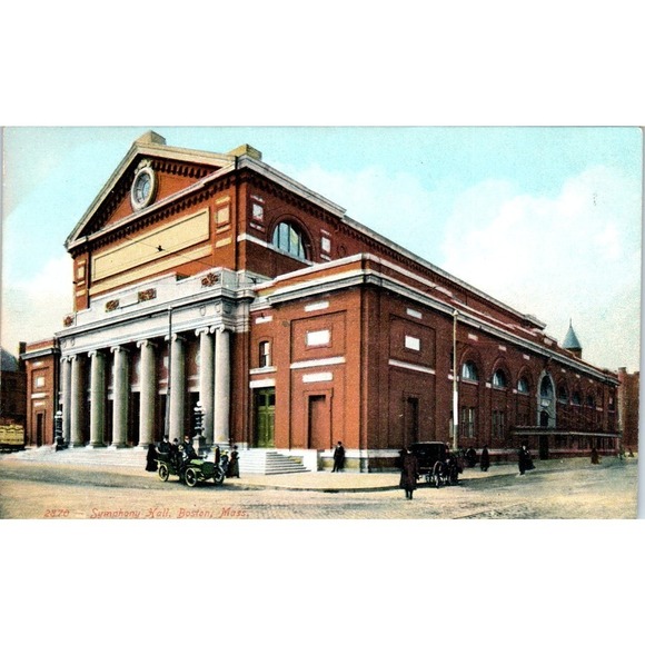 None Other - c1910 Symphony Hall Boston MA Original Postcard PC9